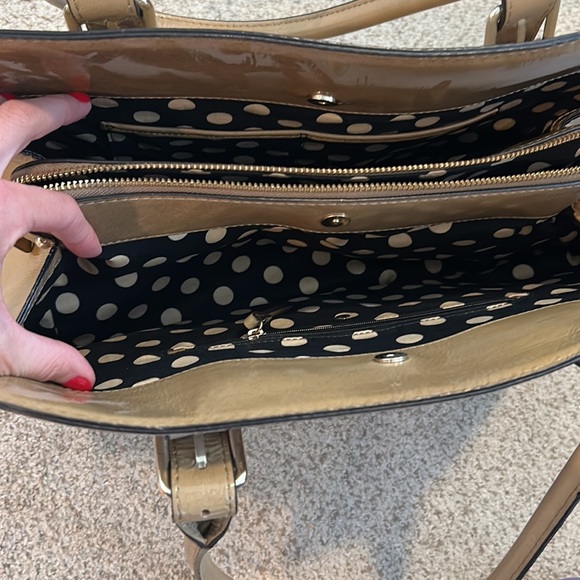 Kate Spade Large Patent Leather Satchel in “Camel” - Picture 9 of 16